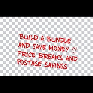 Bundle items and Save Save Save $$$